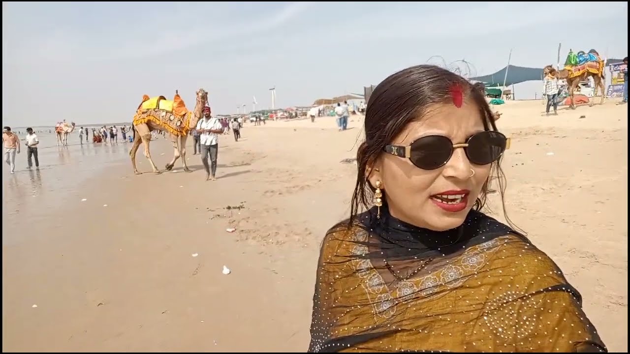 खूबसूरत नजारा मांडवी समुद्री बीच khubsurat najara Gujarat Mandvi bich#super #patana #one 