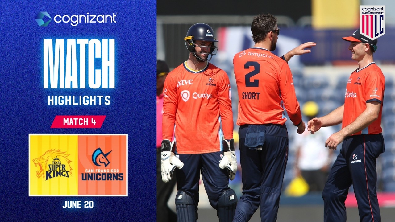 Cognizant Match Highlights | Texas Super Kings vs San Francisco Unicorns | Match #4
