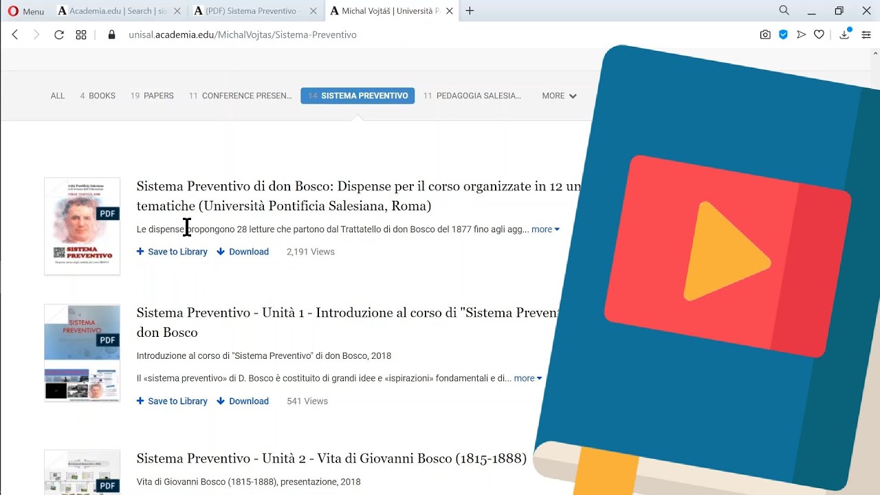 Tutorial per l'uso di Academia.edu