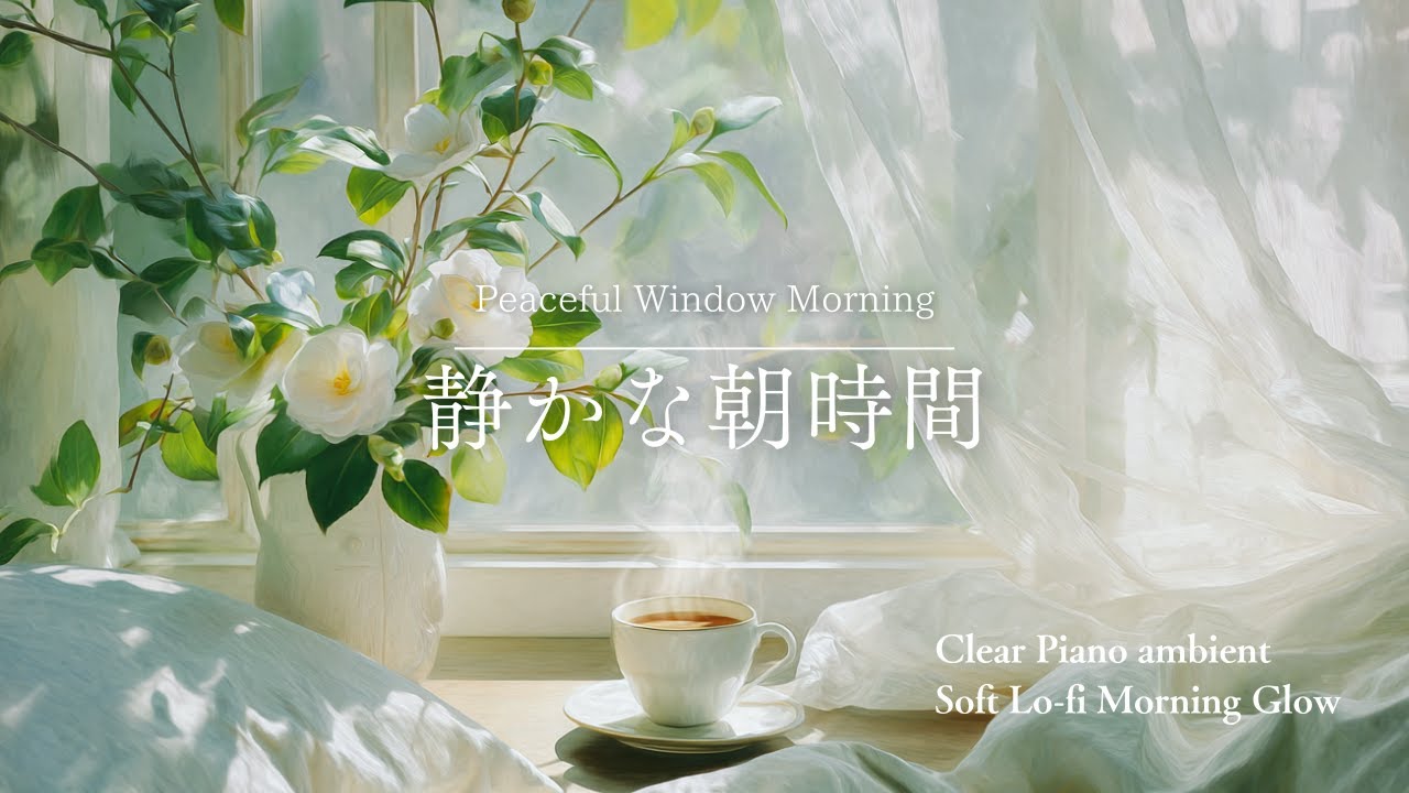 静かな朝を過ごす場所　アンビエントピアノ×Lo-Fi BGM　A Peaceful Spot to Start Your Day – Ambient Piano × Lo-Fi BGM