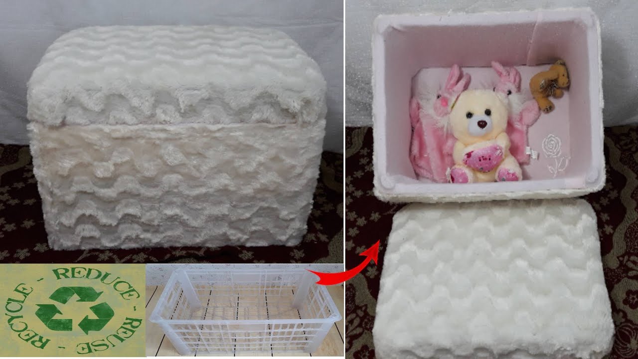 AMAZING DIY PLASTIC FRUIT CRATE STORAGE AND SEATING /HOW TO RECYCLE CRATES / Khim DIY