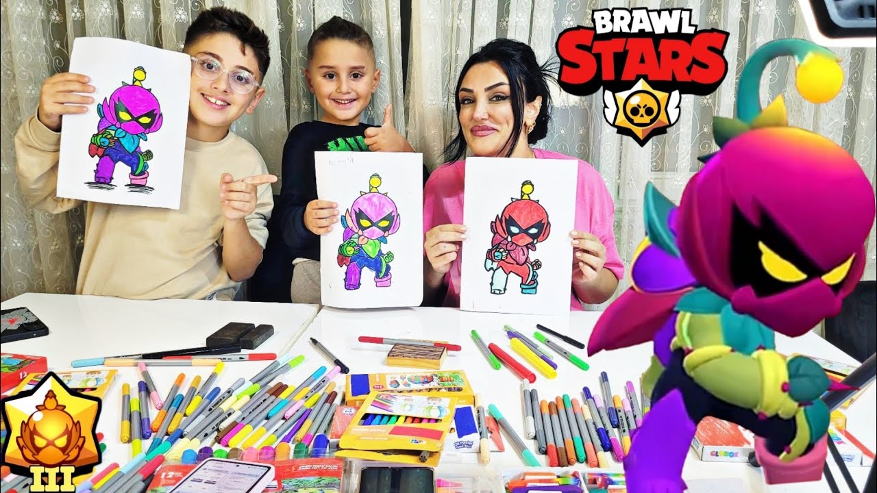 BRAWL STARS BOYAMA CHALLENGE .!! ( EFE' NİN SEVGİLİSİNİ YAKALADIK )