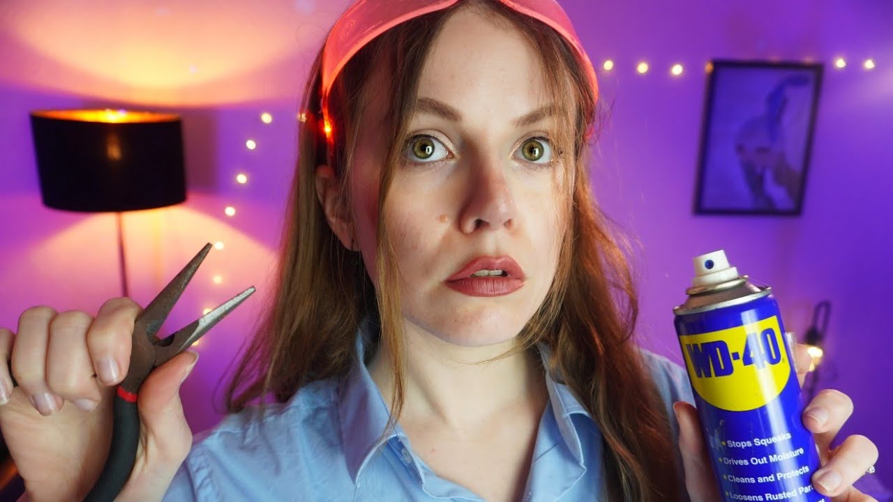 ASMR ARREGLANDO ROBOT roleplay atencion personal