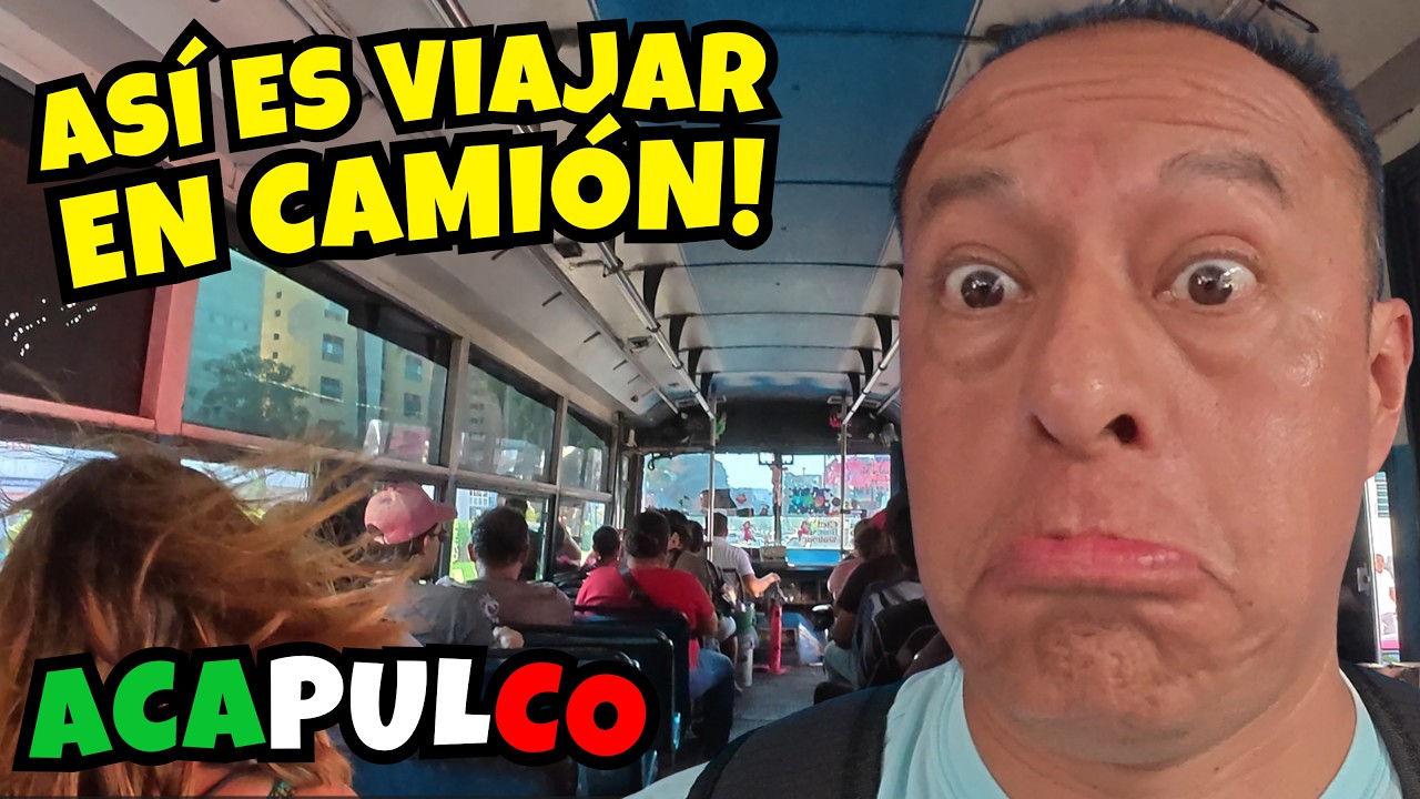 🇲🇽 ASÍ es VIAJAR en CAMIÓN en ACAPULCO 🎶🔥 Música a Todo Volumen!
