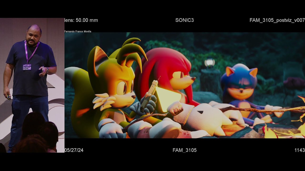 VFX workflows for Sonic the Hedgehog 3 &mdash; Blender Conference 2025