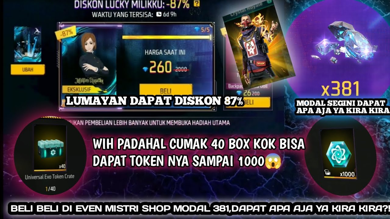BELI BELI DI EVEN MISTRY SHOP MODAL 381 DM DAPAT APA AJA YA KIRA KIRA? #freefire #masukberanda 