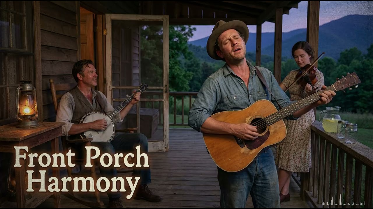 1950s Style Mountain Bluegrass | Front Porch Harmony (Clinch Mountain Evening)