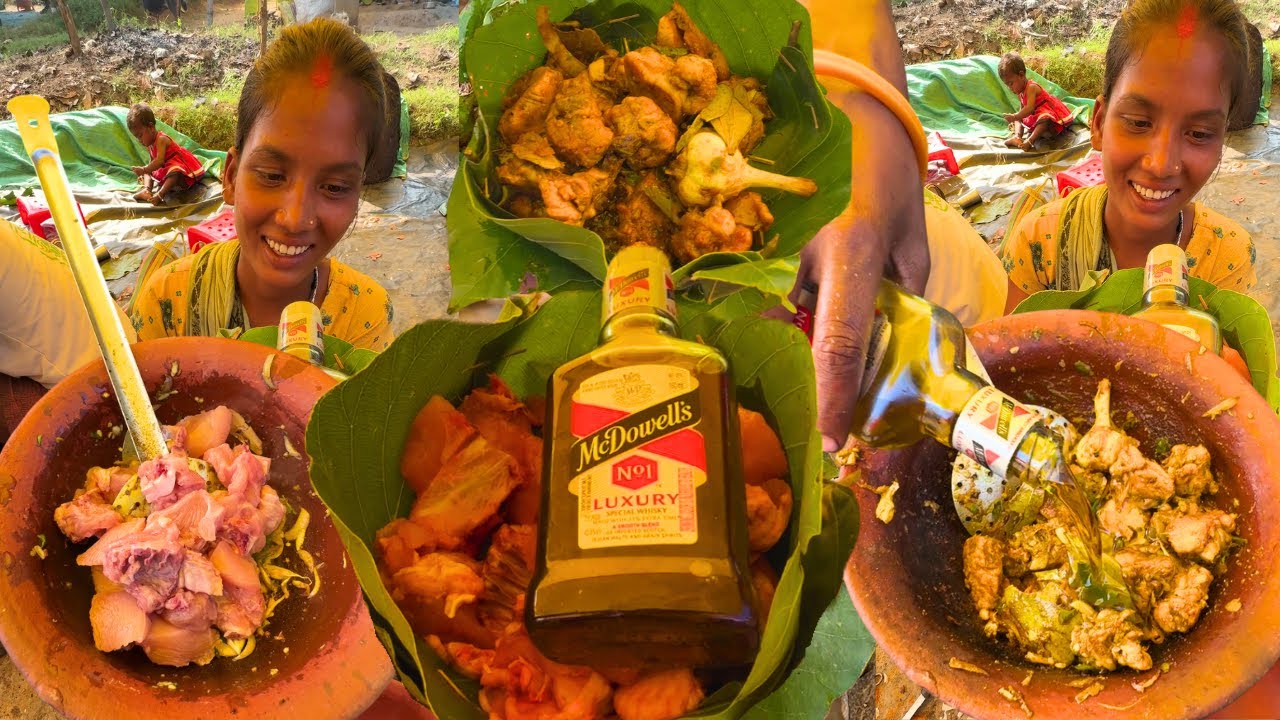 Jharkhand Adivasi Market Desi Style Daru Wala Chicken Chakna Recipe