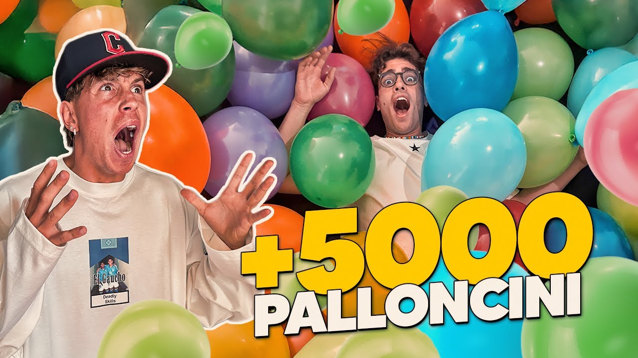RIEMPIO CASA CON 5000 PALLONCINI! Fratino impazzisce!