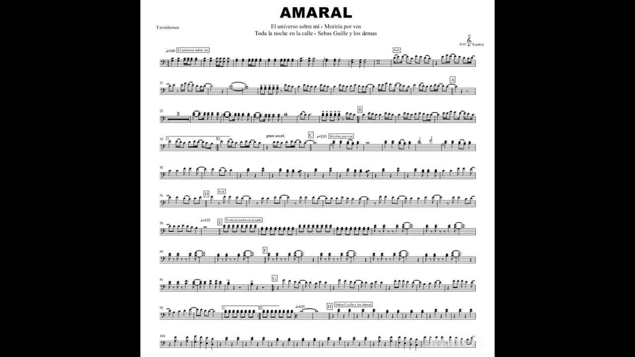 PARTITURAS CHARANGA / AMARAL Medley