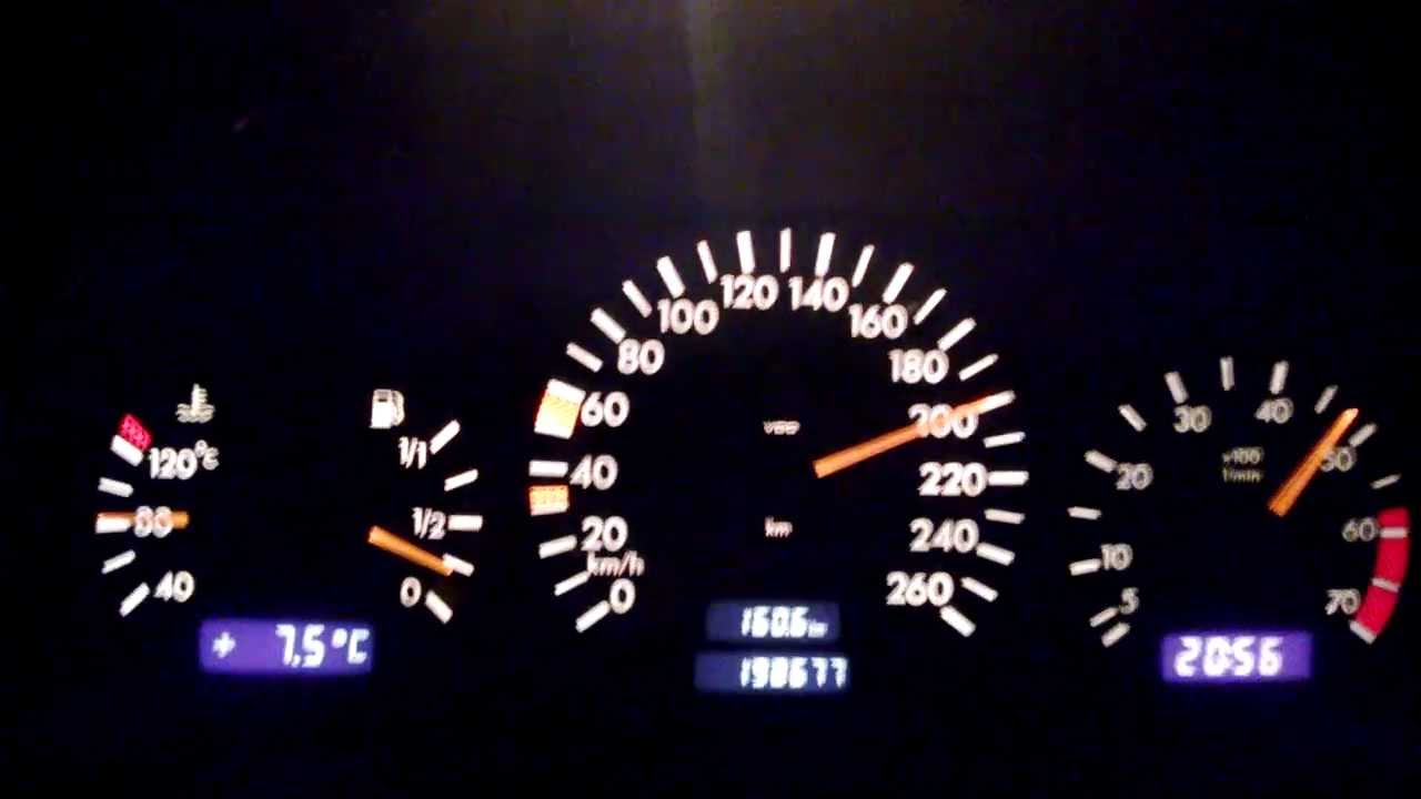 Mercedes CLK 230 kompressor 230HP acceleration 70-200 km/h on 5th gear