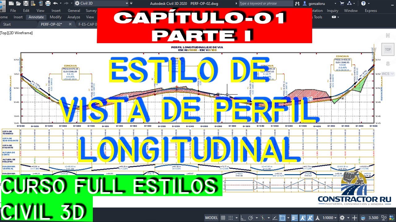 CURSO FULL ESTILOS EN CIVIL 3D - 