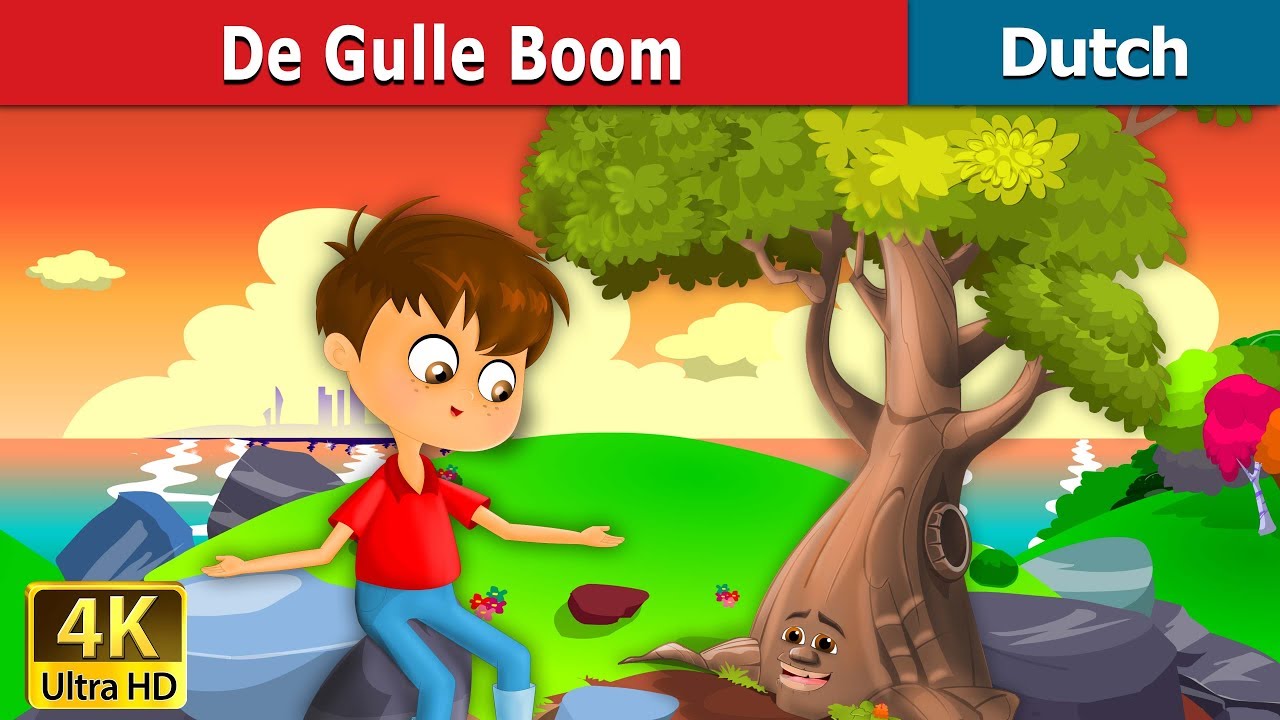 De Gulle Boom | The Giving Tree Story in Dutch | 4K UHD | Dutch Fairy Tales