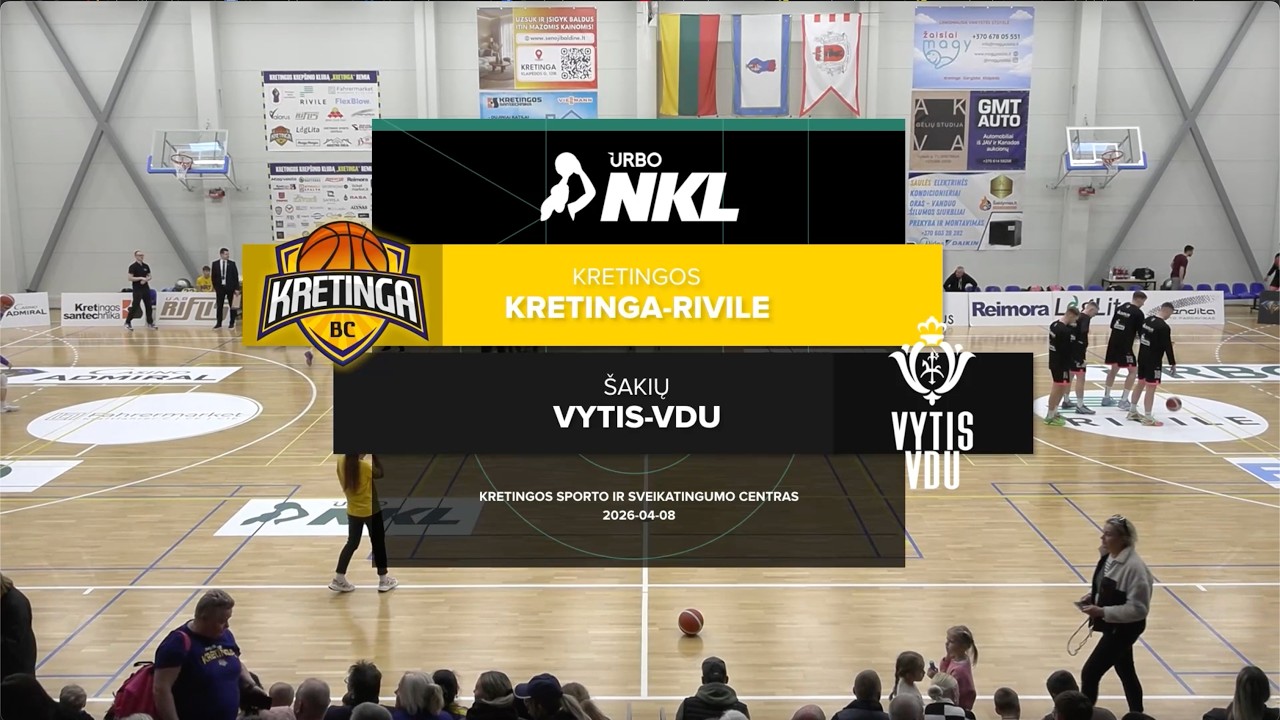 URBO-NKL apžvalga: &bdquo;Kretinga-Rivile&ldquo; &ndash; &Scaron;akių &bdquo;Vytis-VDU&ldquo; [2026-04-08]