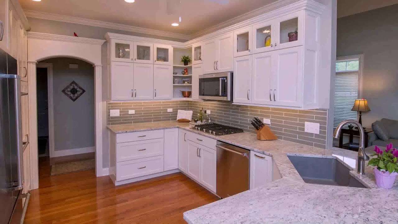 White Kitchen Cabinets With River White Granite