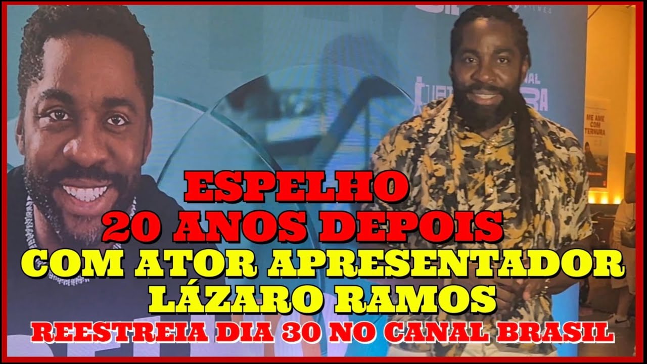 MANTER 'ESPELHO 20 ANOS DEPOIS' ?! LÁZARO RAMO FALA DO SUCESSO QUE REESTREIA DIA 30 NO CANAL BRASIL.