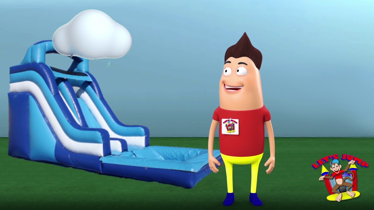LETS JUMP WET SLIDE SAFETY VIDEO   20MPH