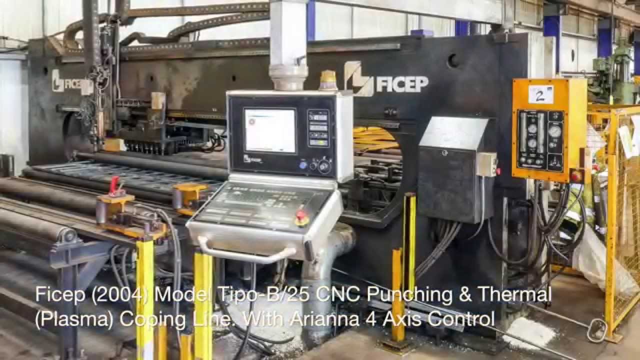 Ficep Tipo-B/25 CNC Punching & Thermal (Plasma) Coping Line