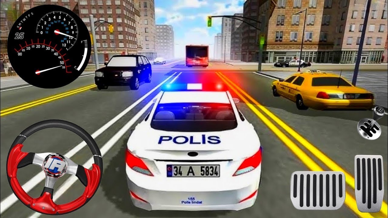 Police Car Chase Simulator 3D Game - Real Cop Cars Driving Simulator 2025 - Android GamePlay