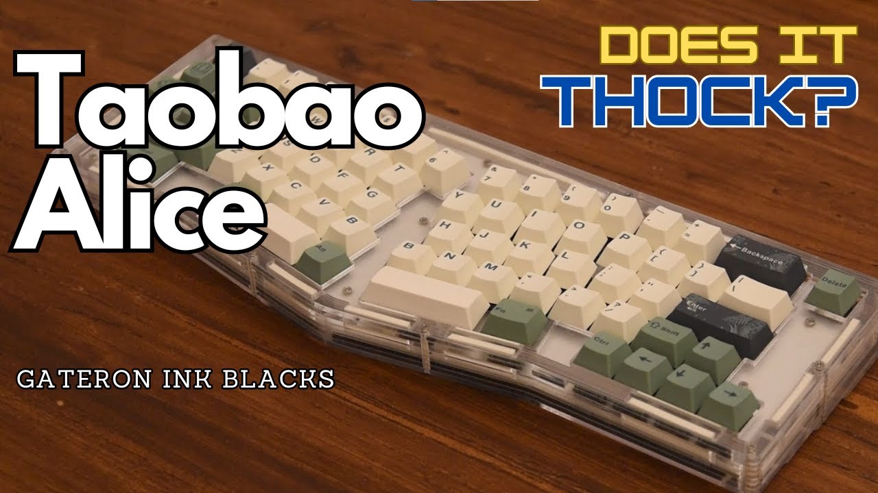 Is this the best sounding Alice Kit Keyboard? Taobao Alice Keyboard Build with Sound Test!