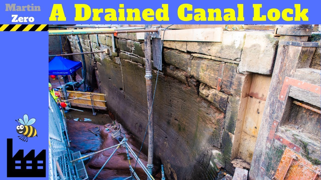 Inside a 215 year old Drained Canal Lock