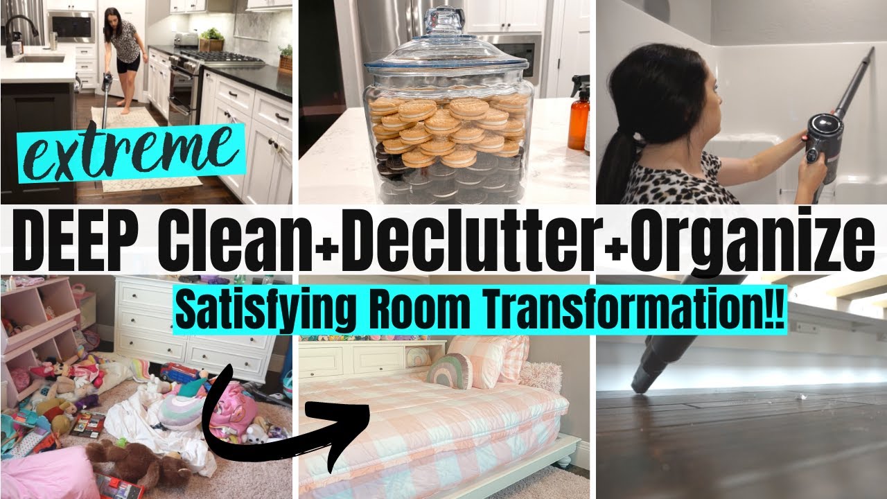 *NEW* EXTREME ORGANIZE + DECLUTTER + CLEAN WITH ME 2020 | ROOM TRANSFORMATION | CLEANING MOTIVATION