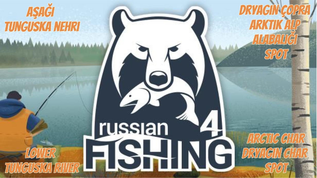 RF4 Aşağı Tunguska Nehri Dryagin Çopra Avı | Lower Tunguska River Dryagin Char Fishing Spot