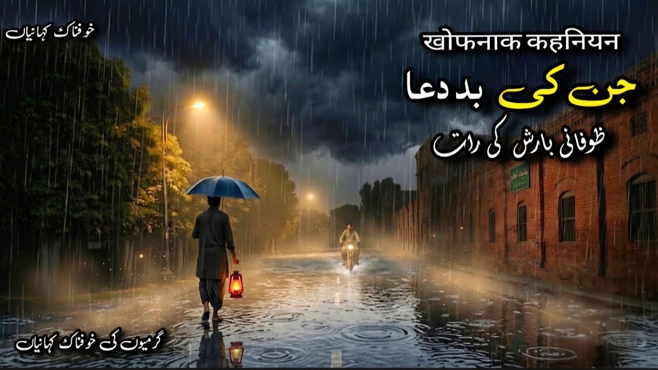 A Terrifying Scary Story Of Raining Night|Horror Stories Urdu|Sachi Khofnak Kahaniyan| Haunted Road