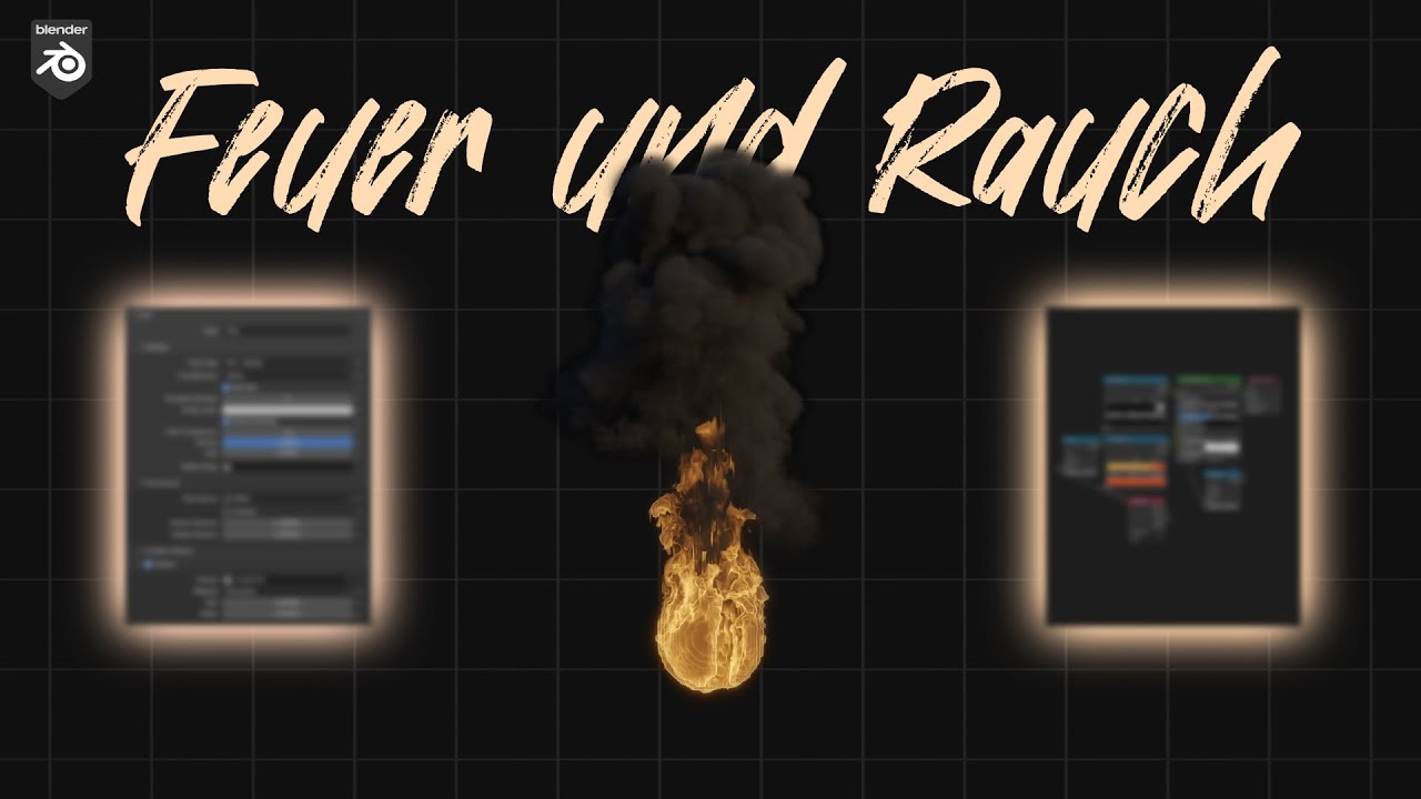 Erstelle Feuer und Rauch in Blender - Einsteiger tutorial