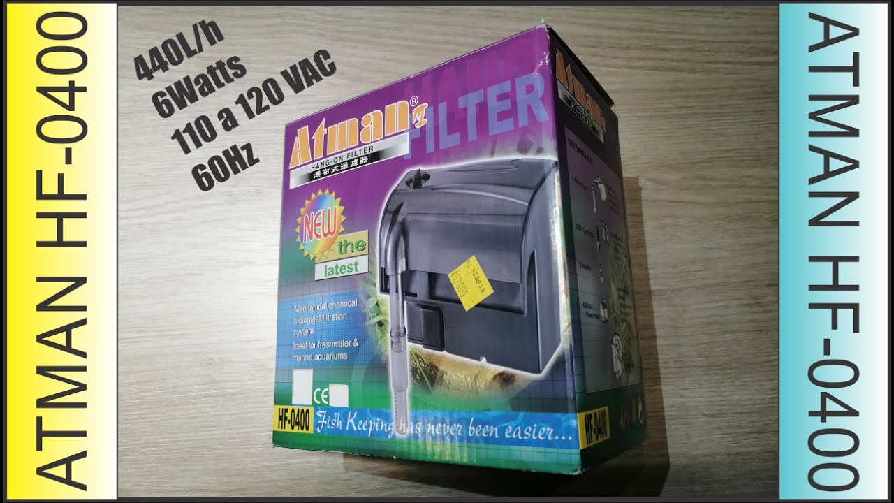 Unboxing Filtro Tipo Cascada Atman HF-0400 Bogota - Colombia