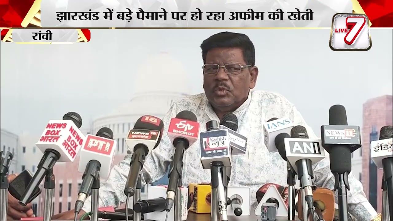 रांची : सरकार के संरक्षण हो रहा अफीम की खेती - हेमलाल,झारखंड में बड़े पैमाने पर हो रहा अफीम की खेती