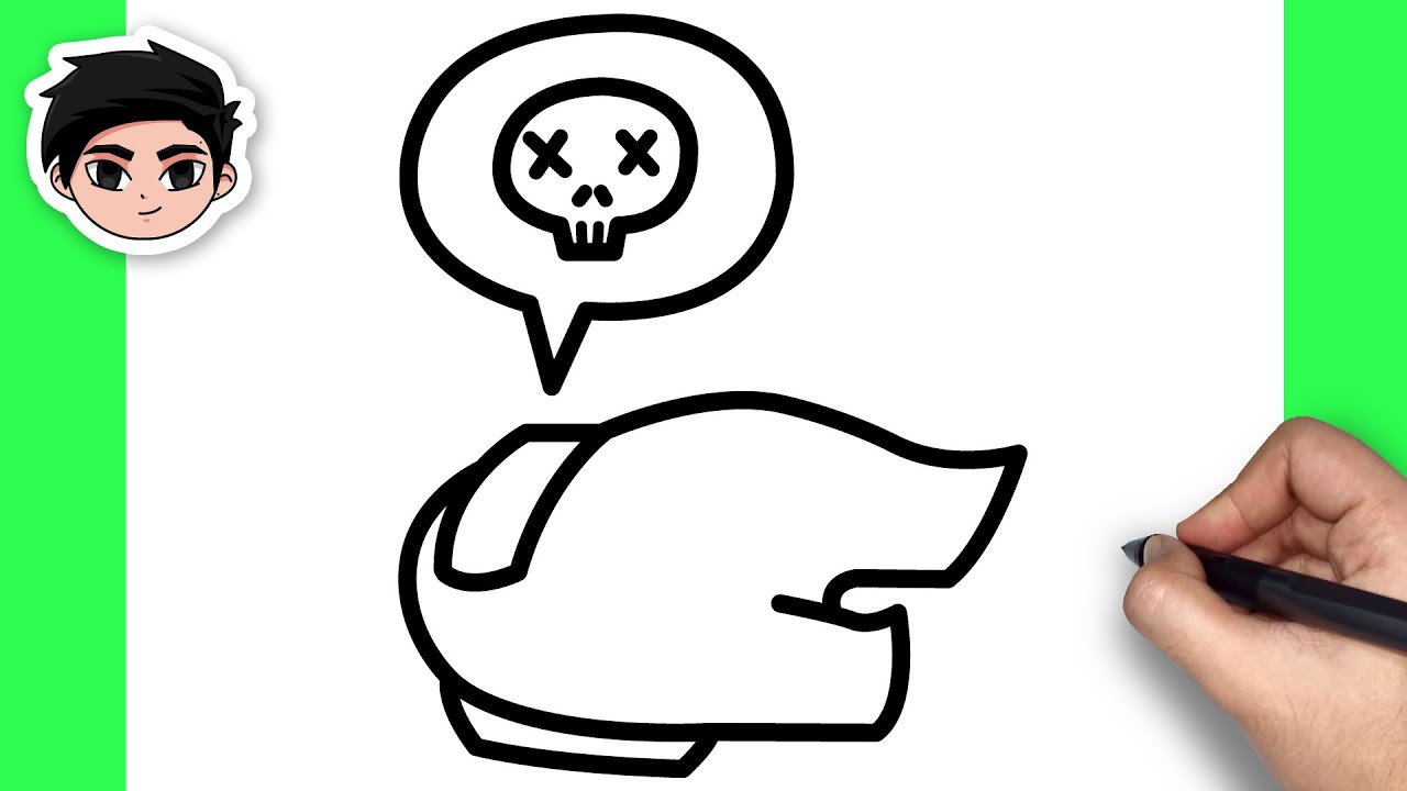 How To Draw Among Us Dead Body Reported - Easy Step By Step Tutorial