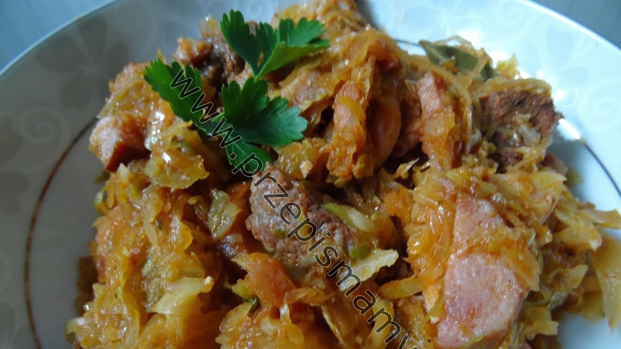 Bigos z kiszonej kapusty