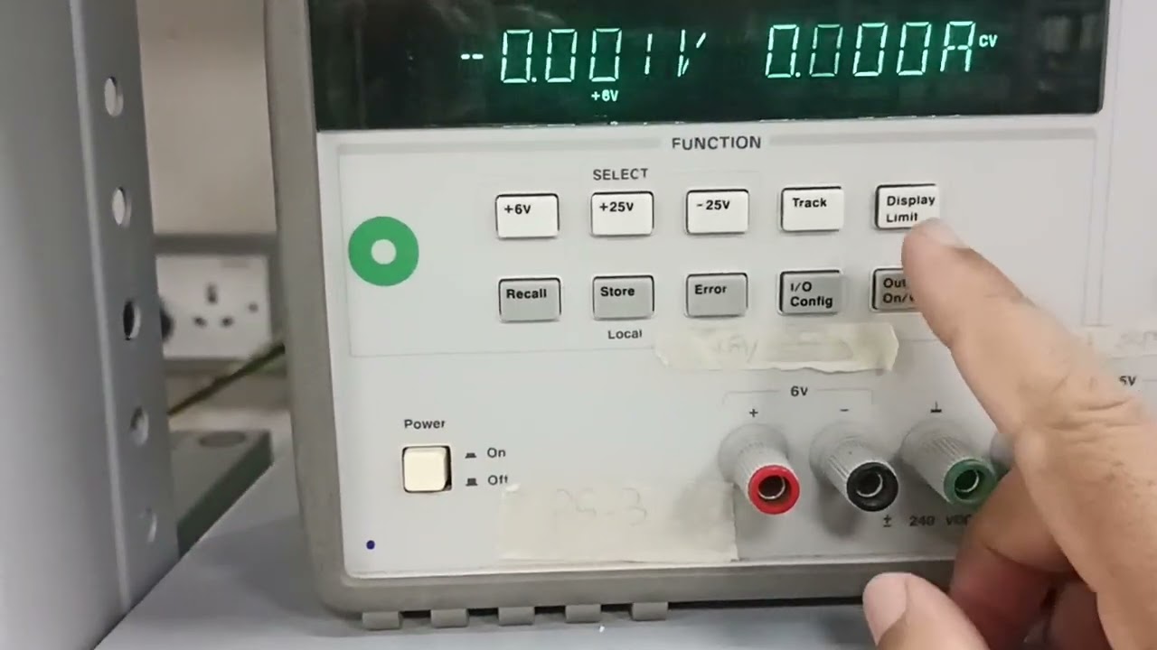 How to set 1 ampere current at chroma Load | Electronics load setting