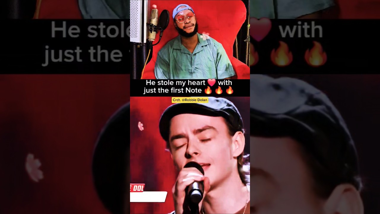 HE STOLE MY HEART! ❤️ Robbie Dolan&rsquo;s First Note is INSANE! #shorts