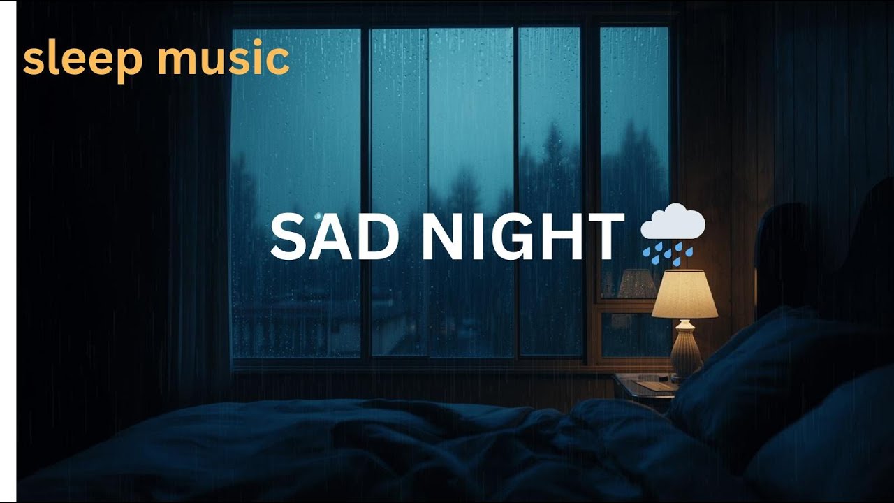 Rainy Midnight Jazz 🌧️ Sad Lo Fi Music For Overthinking Nights 3 Hours  Soft Rain sleep