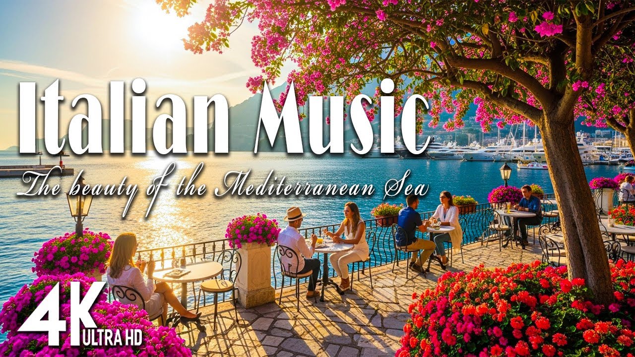 Waves of Serenity 🌊 Italy in 4K | Amalfi Coast & Lake Como Relaxing Chillout Journey