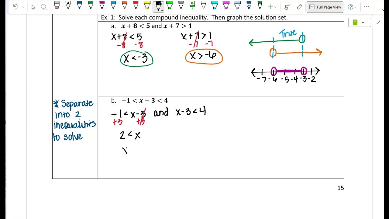 M1 Notes:  Solving Compound Inequalities part 1 (2025-2026)