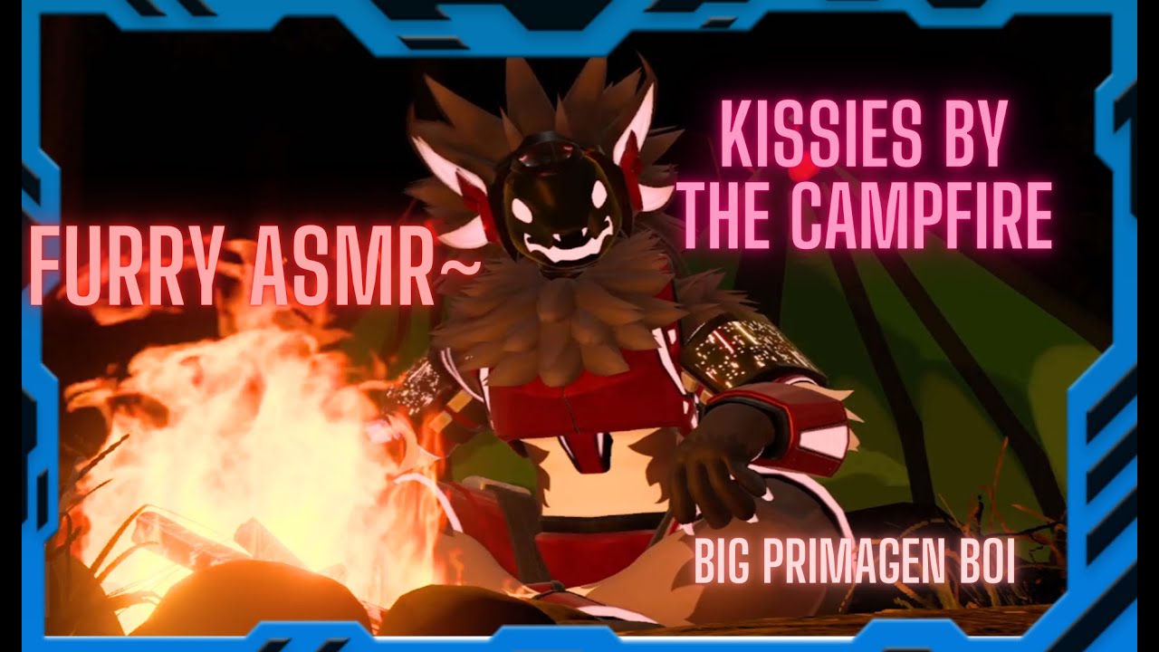 [Furry ASMR] Big Protogen Kisses and Comforts You by Campfire~ (Pets, Kisses, Licks, Fire Sounds)