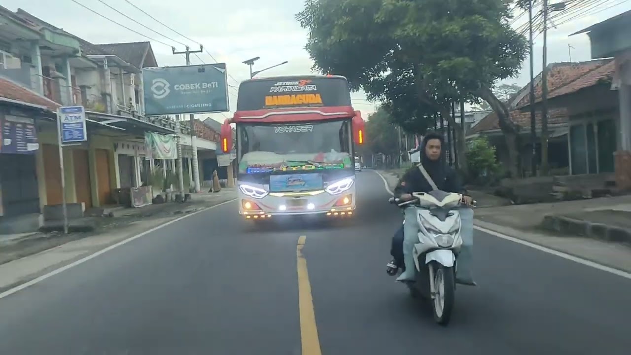 Bus Basuri Pariwisata julukan Baracuda 