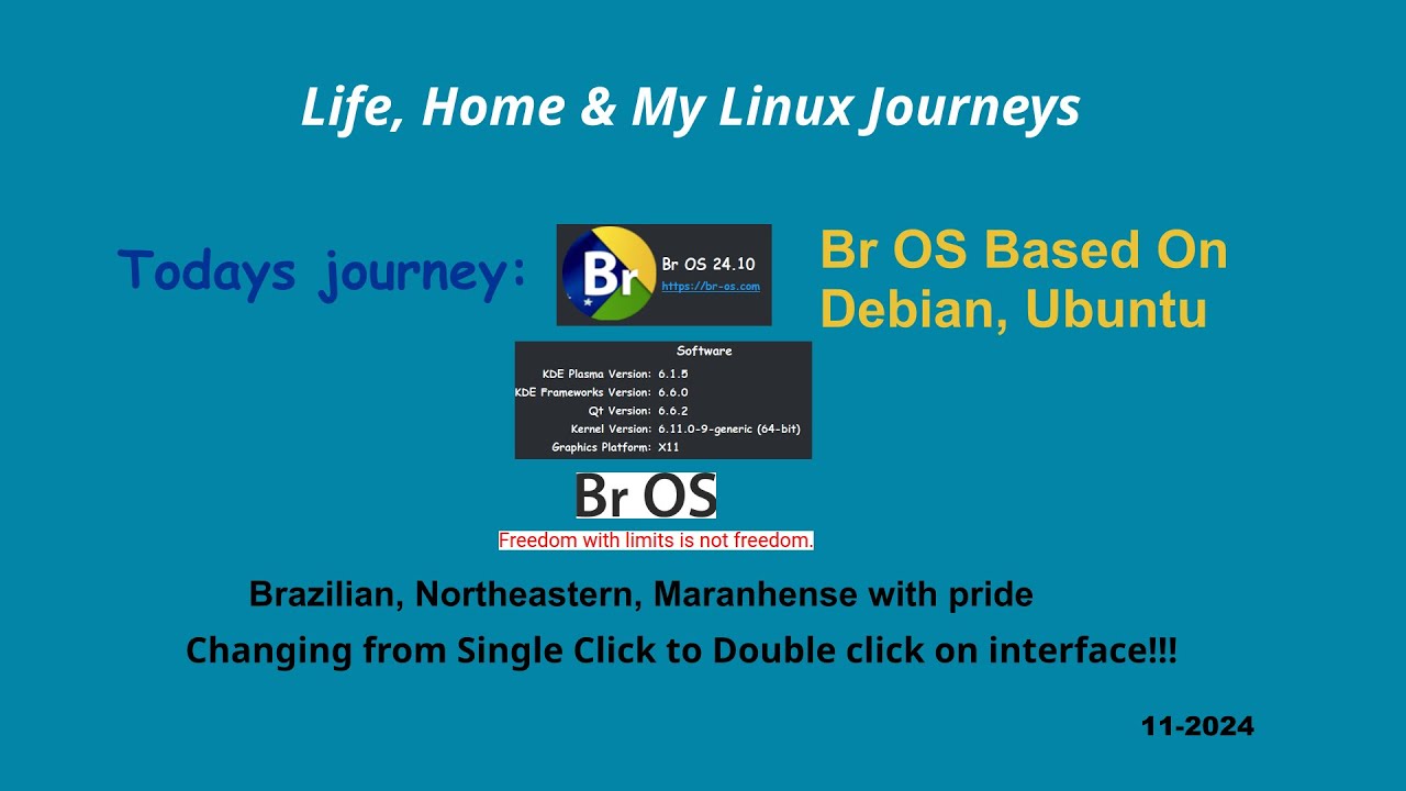 BrOS 24 10 With KDE Plasma DE 6 1 5 Based On Debian/Ubuntu From Brazil