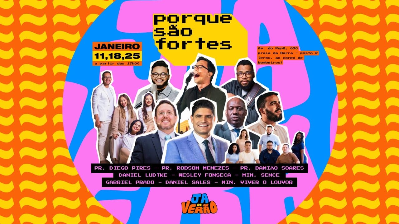 AO VIVO 🌟 J.A. DE VERÃO 🌞 | PORQUE SÃO FORTES 🙏💪 | 📅 Sábado - 18/1/2025 🕔 17h ⏰