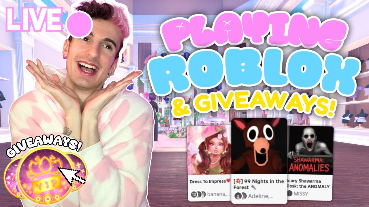 🔴 LIVE - PLAY ROBLOX WITH ME & WIN GIVEAWAYS! COME JOIN!