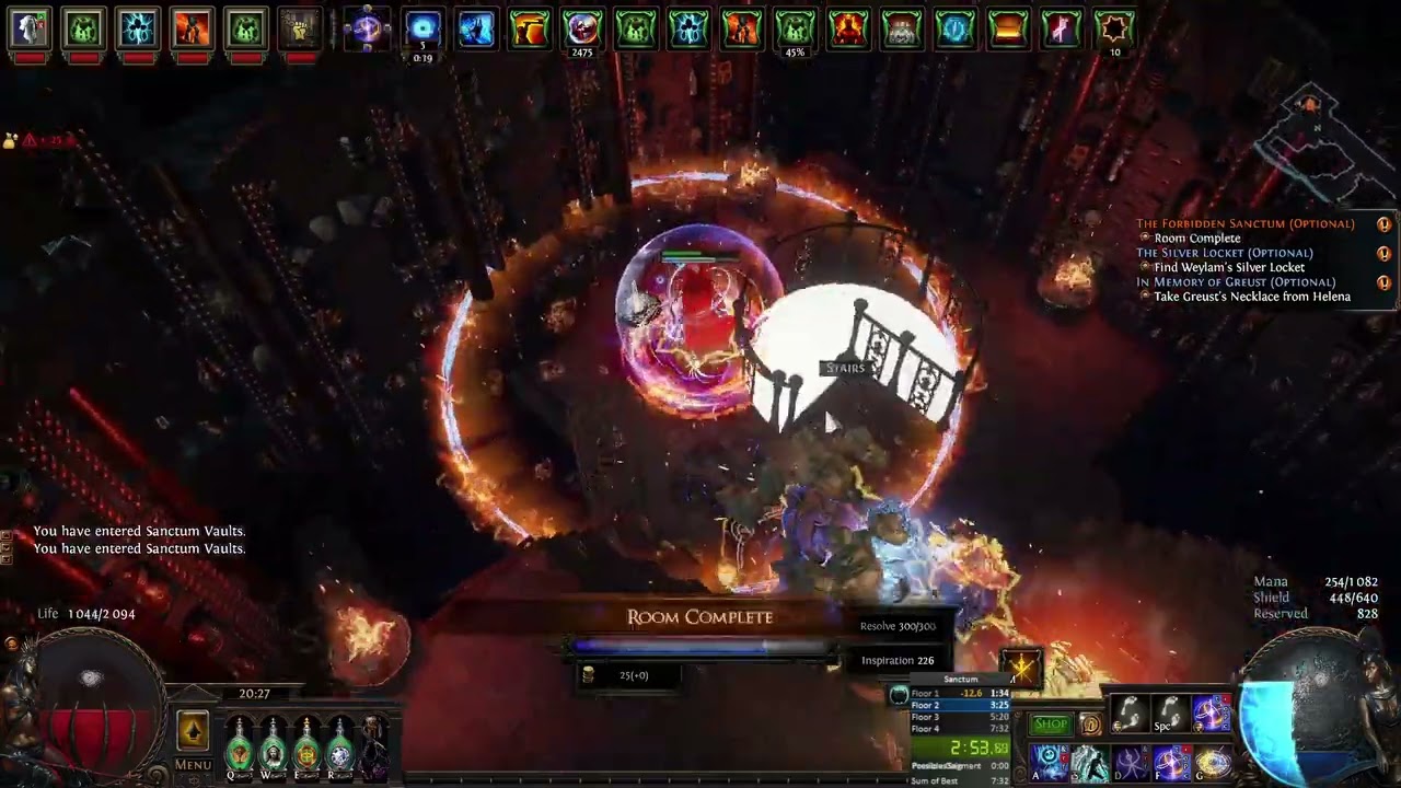 [3.26] 7:22 Sanctum Speedrun | LWarp/Penance Elementalist