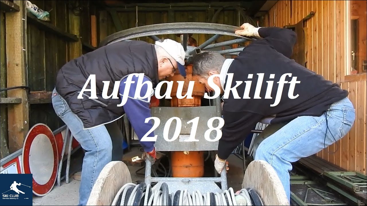 Skilift Holzhausen Externsteine - Aufbau Winter 2018