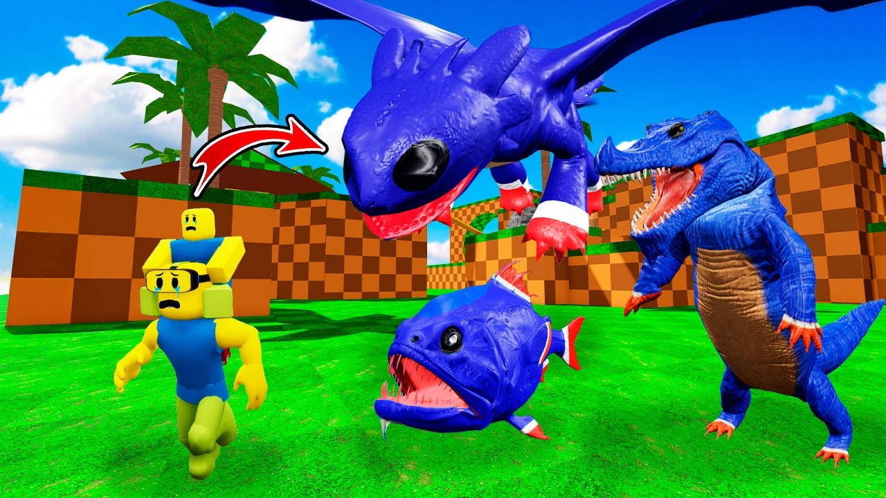 ENCUENTRO ATERRADOR CON LAS VERSIONES SALVAJES DE SONIC en Roblox