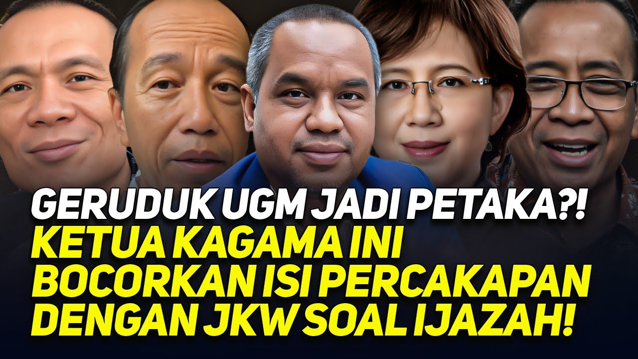 GERUDUK UGM JADI PETAKA?! KETUA KAGAMA INI BOCORKAN ISI PERCAKAPAN DENGAN JKW SOAL IJAZAH!