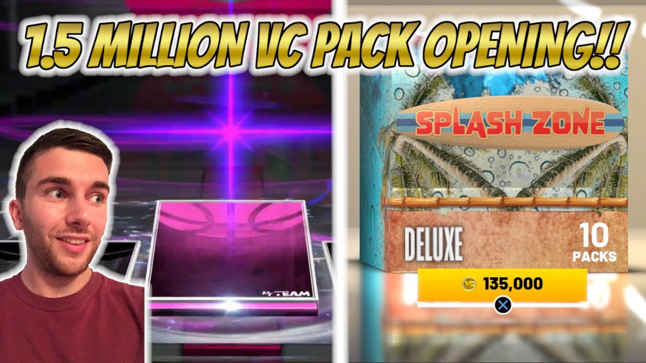 NBA 2K21 MYTEAM 1.5 MILLION VC SPLASH ZONE PACK OPENING!! *SO* MANY DARK MATTER PULLS!!