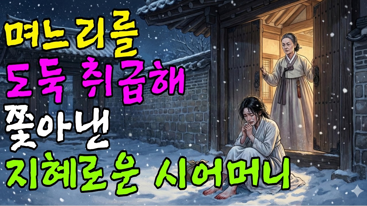 며느리를 도둑 취급해 쫓아낸 지혜로운 시어머니 ㅣ야담·민담·전설·설화·옛날이야기·오디오북