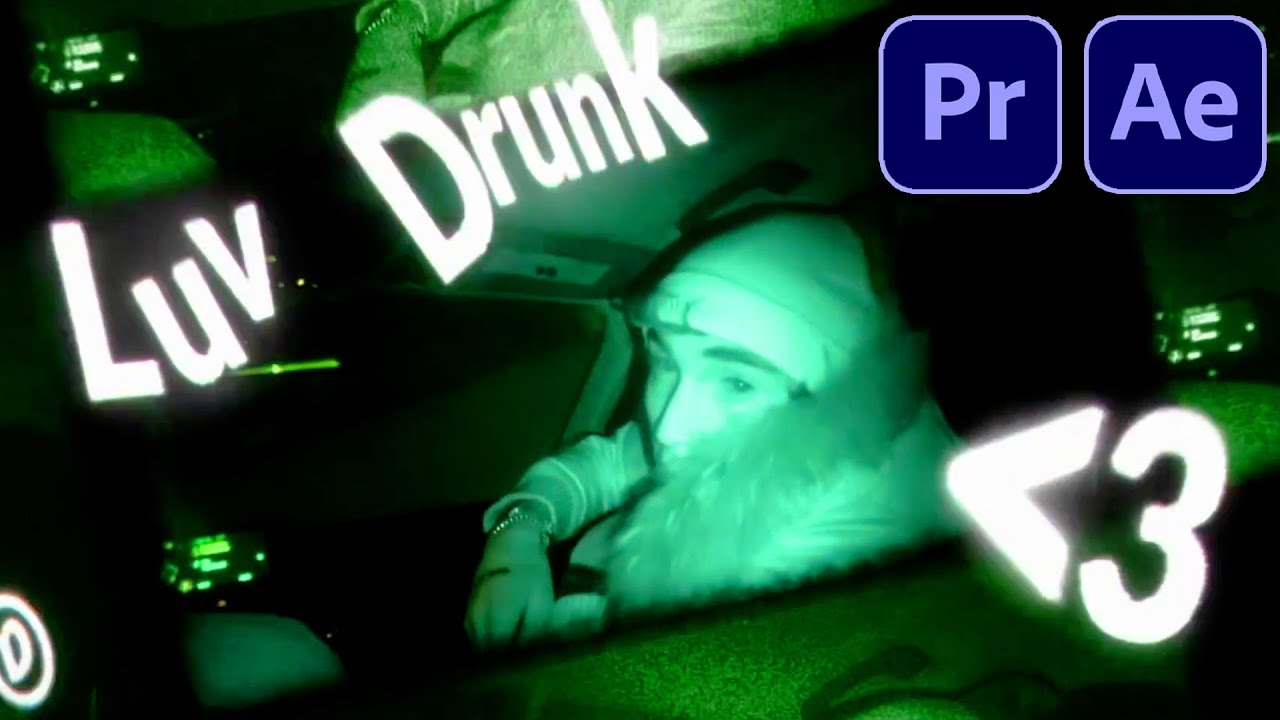 Разбор музыкального видео Dom Corleo Luv Drunk (Premiere Pro и After Effects)